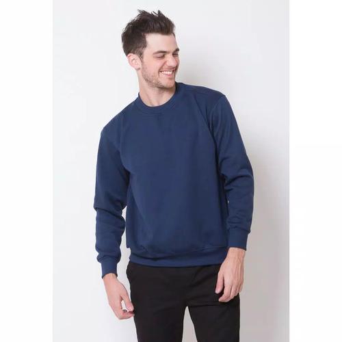 Jual Crewneck Polos Pria Wanita Bahan Fleece Tebal Ada
