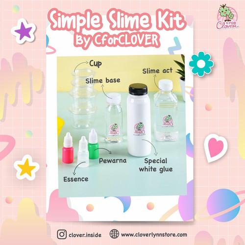 Foto Produk SIMPLE SLIME KIT CFORCLOVER / special glue original smell slime murah dari Clover Lynn Store
