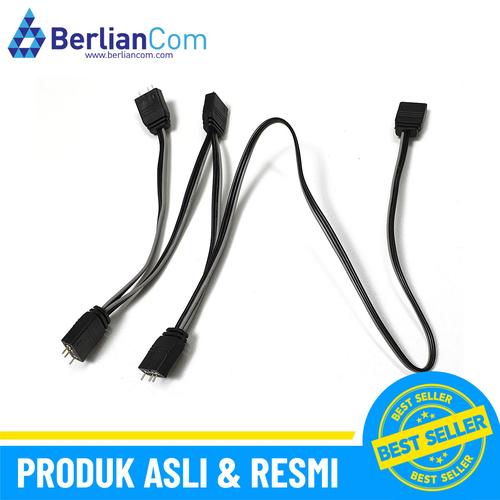 Gambar ID-COOLING ARGB Splitter 3 Pin 1 to 4 dari BerlianCom Kota Surabaya Tokopedia
