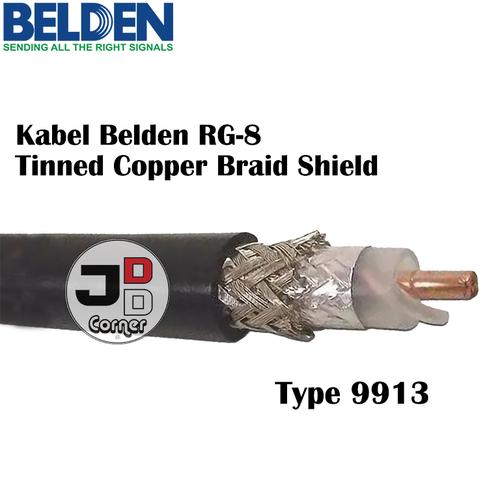 Jual Kabel Belden 9913 RG-8 USA Coaxial Tembaga Tunggal Hitam Koaksial ...