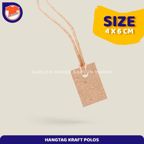 Jual Hangtag Polos Hang Tag Brand Label 
