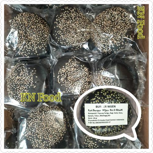Foto Produk Roti Burger Hitam Wijen 1 Buah - Min 6 Buah Black Burger GRAB GO JEK dari Rumah kebab