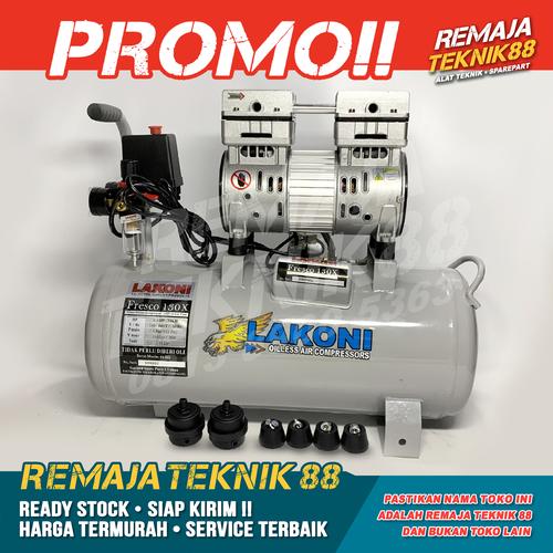 Foto Produk KOMPRESOR ANGIN / 1HP LAKONI FRESCO 130X / KOMPRESOR OILESS /TANPA OLI dari Remaja Teknik 88