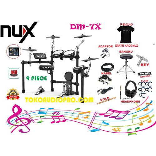 Foto Produk nux dm7x dm-7x dm 7x drum elektrik dari tokoaudioprocom