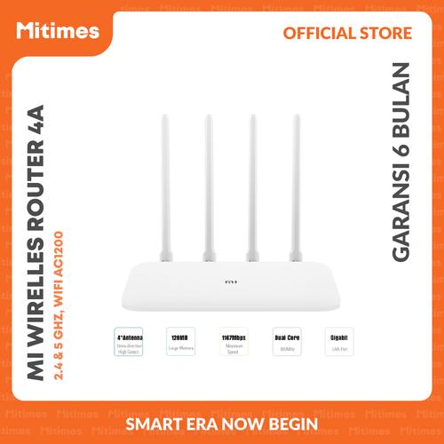 Foto Produk XIAOMI MI WIRELLES ROUTER 4A GIGABIT EDITION 2.4 & 5 GHz, WIFI AC1200 - Basic dari MI.STORE