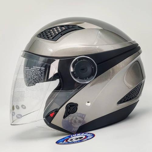 Gambar Zeus ZS610 D-SIL Helm Half Face Double Visor Z610 - XL dari Juragan Helm ID Jakarta Barat Tokopedia