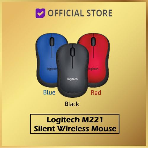 Foto Produk Logitech m221 Silent Wireless Mouse / Mouse Wireless M221 silent m 221 - Biru dari DUNIA COMPUTER & SERVICE
