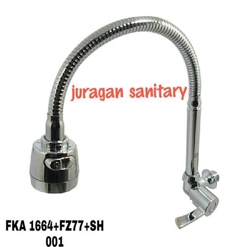 Foto Produk KERAN AIR KRAN LEHER ANGSA FLEKSIBEL / FLEXIBLE / KRAN CUCI PIRING dari Juragan Sanitary
