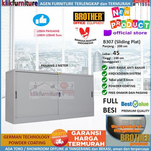 Foto Produk Lemari Arsip Filing Cabinet Besi Panjang 2 Meter B 307 Brother dari klikfurniture