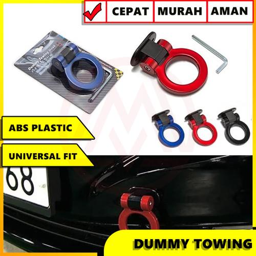 Foto Produk TOWING HOOK DUMMY BULAT UNIVERSAL ANEKA WARNA MODEL TEMPEL RACING - Biru dari Modifikasi Market