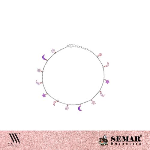 Foto Produk Nikita Willy Gold Positano White Rose Dazzling - Anklet dari Semar Nusantara