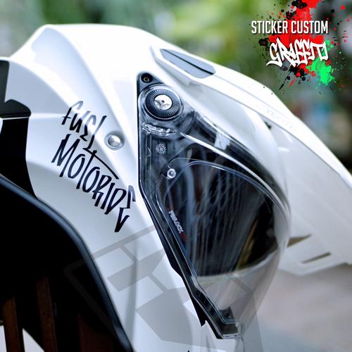 Foto Produk Sticker Custom Nama Graffiti Helm Motor kyt ink zeus gsx cbr r15 pcx dari Fuel