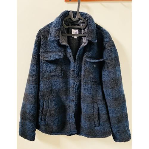 plaid blue jacket