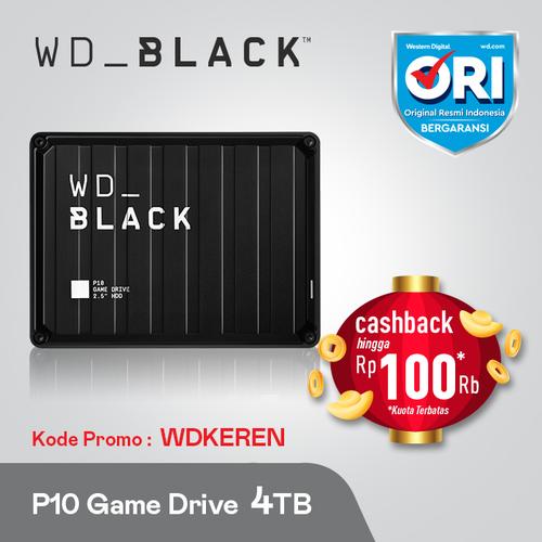 Foto Produk Promo WD Black P10 4TB Game Drive - Hardisk Eksternal Gaming dari WD Official Store