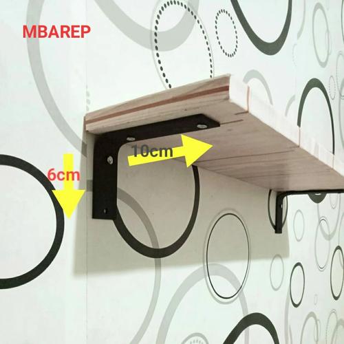 Foto Produk rak siku besi L penyangga rak dinding.6cm*10cm dari mbarep-jaya
