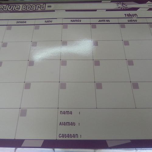 Foto Produk white/schedule board karton dari Klabmata Inc