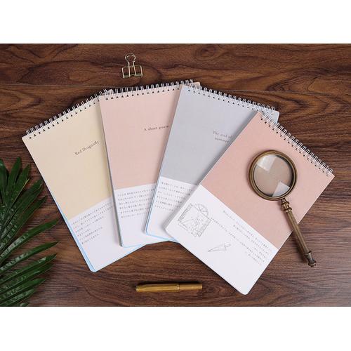 Foto Produk Life Lyrics Spiral Ruled Notepad B5 - Buku Tulis B5 - Buku Bergaris B5 - A SHORT POEM dari Pinkabulous