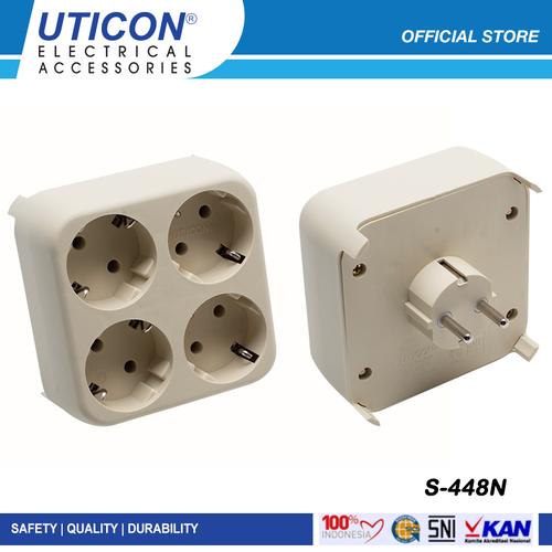 Foto Produk Uticon S-448N Stop Kontak 4 in 1 Original dari UTICON