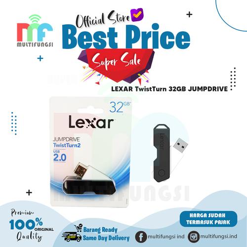 Jual ORIGINAL LEXAR FLASHDISK 32GB JUMPDRIVE TwistTurn USB FLASH DRIVE