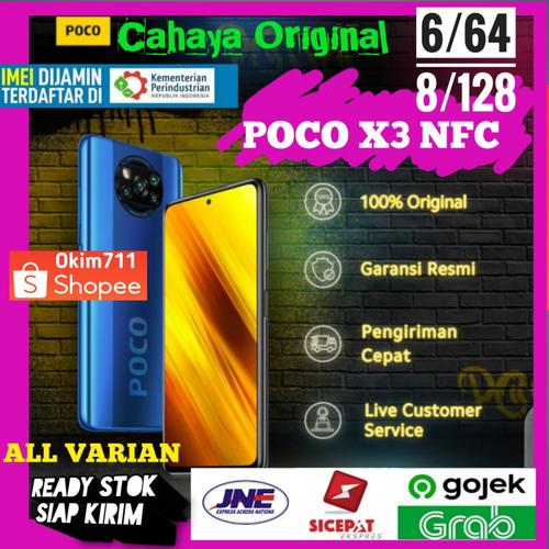 Foto Produk Poco X3 NFC Ram 6/64 GB dan 8/128 GB Garansi Resmi Xiaomi Indonesia - RAM 6-64 GB, Hitam dari Cahaya Original
