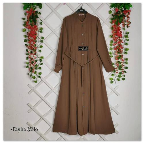 Foto Produk FAYHA Gamis jumbo size L XL XxL 3XL 4Xl - millo, L dari EL-TRI STORE