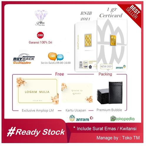Foto Produk Logam Mulia Antam Certicard / Certieye 1 gr LM 999.9 dari Toko Mas Viva