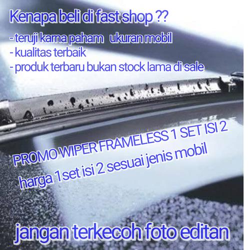 Foto Produk WIPER MOBIL FRAMELESS PISANG 1 SET NEW AVANZA / XENIA - PS20-PS16 dari fast shop 89