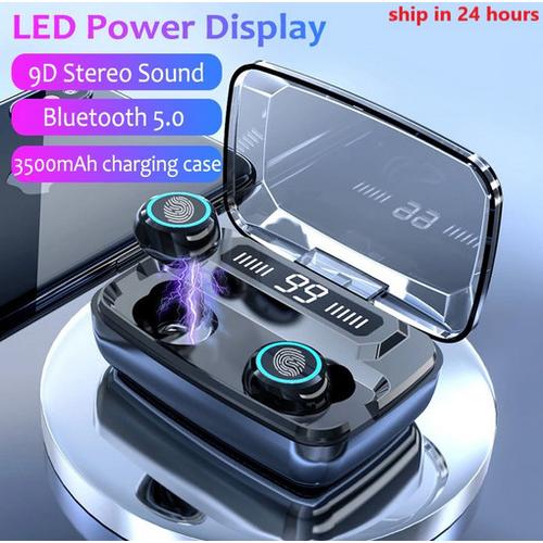 Jual Iphone 12 Mini Headset Bluetooth Wireless Earphone LED Touch