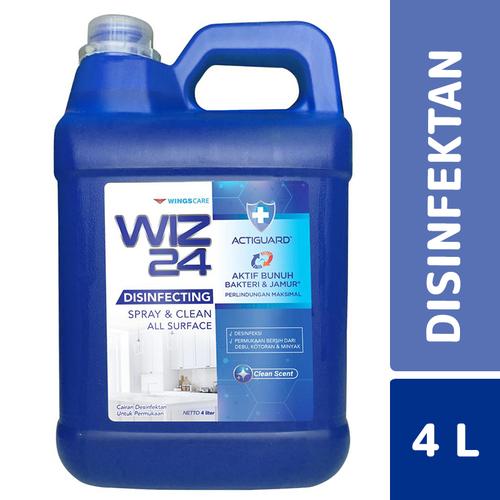 Foto Produk Wiz24 Spray & Disinfectant Clean Scent 4 Liter dari Mesinlaundry