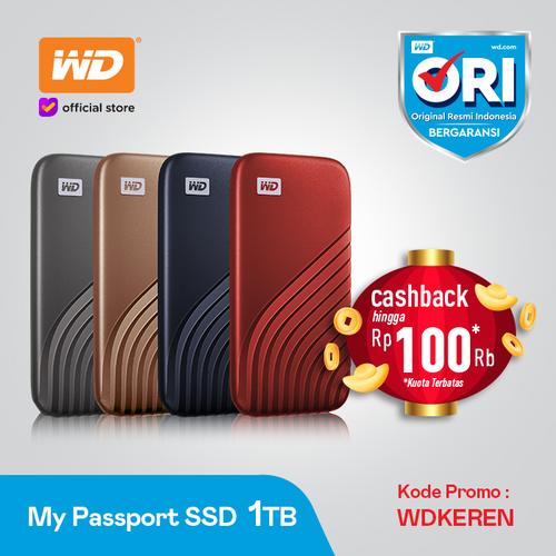 Foto Produk New WD My Passport SSD 1TB - Portable / External / Eksternal SSD dari WD Official Store