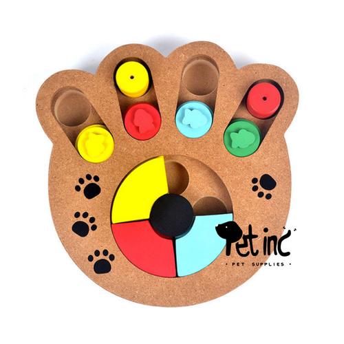 Foto Produk DOGGO INC WOODEN PAW SHAPE FOOD IQ TOY dari Pet inc shop