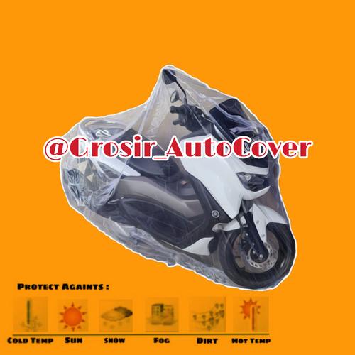 Foto Produk Cover Motor Transparan / Sarung Motor Plastik auto cover - Bening, L dari Grosir_CoverPlastik