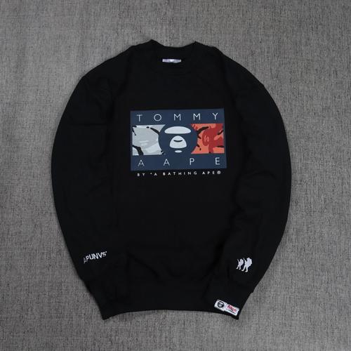 Jual Crewneck aape x tommy - Hitam, M - Kab. Bandung - DARSTORE1 | Tokopedia