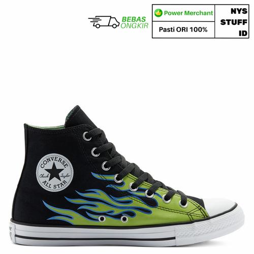 converse chucks flame
