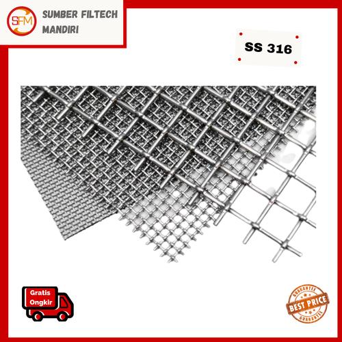 Gambar Wire Mesh Saringan SS 316 #20 x Tebal 0.27mm dari Sumber Filtech Mandiri Jakarta Utara Tokopedia