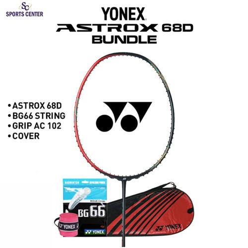 Foto Produk Full Set Raket Badminton Yonex Astrox 68D / 68 D dari Sports Center