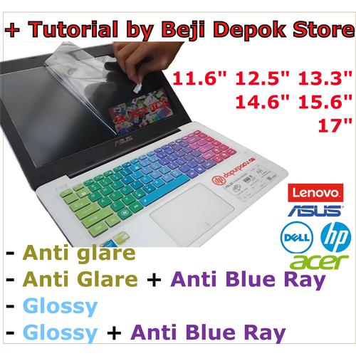 Foto Produk Screen guard anti gores laptop 11.6 12.5 13.3 14.6 15.6 doff radiasi - glossy, 12.5 dari Beji Depok Store