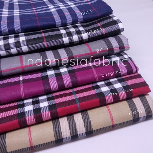 Foto Produk Kain Katun Jepang - Burberry - Hitam dari Toko Kain Grosir