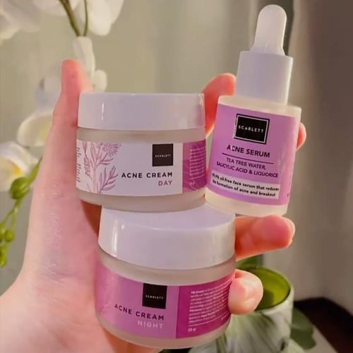 Foto Produk SCARLETT WHITENING PAKET ACNE & BRIGHTLY ( ISI 3 ) - PAKET ACNE dari Scarlett Reseller Original