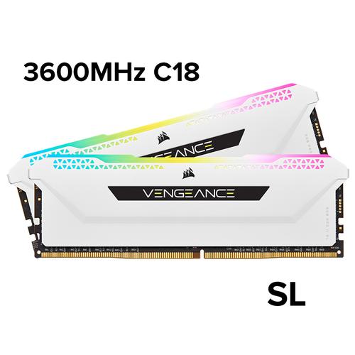 Gambar VENGEANCE RGB PRO SL 16GB (2x8GB) 3600MHz C16 CMH16GX4M2D3600C18 - Putih dari Corsair Official Store Jakarta Pusat Tokopedia