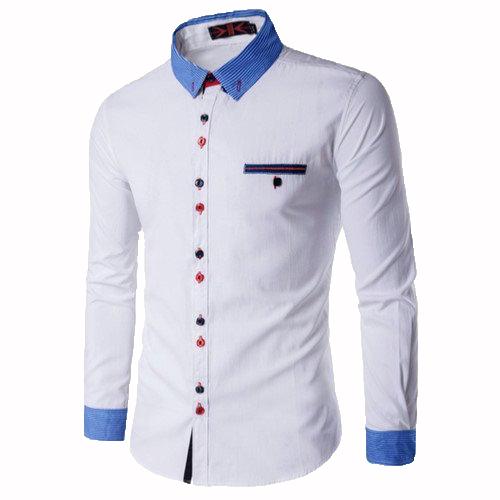 Foto Produk GARAF SHAW KEMEJA PRIA LENGAN PANJANG SLIMFIT ATASAN PRIA POLOS - Putih, M dari Garaf Official
