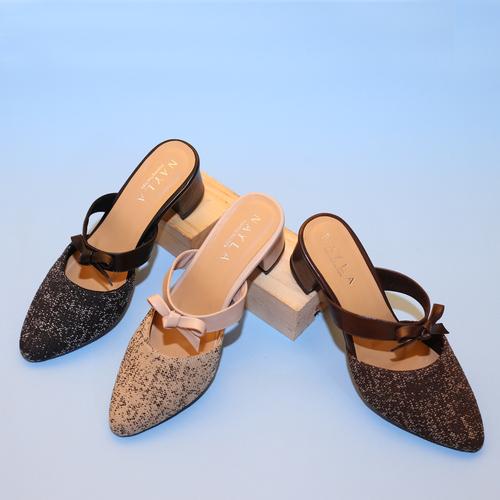 Jual SANDAL WANITA HEELS CHUNKY MULES 