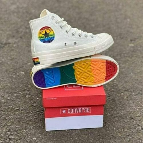 Jual Sepatu Converse Rainbow High GLOSSY / Converse 70s Rainbow Murah -  Hitam, 40 - Kota Tangerang - Expertmart | Tokopedia