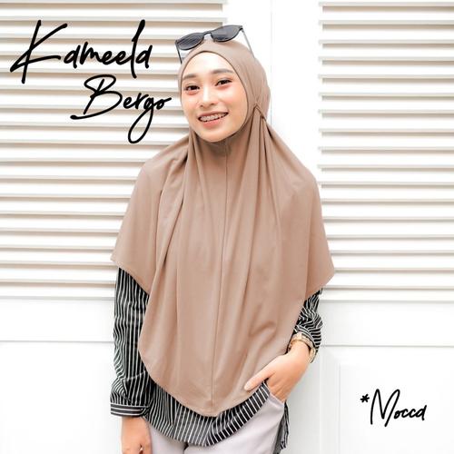 Foto Produk Bergo Tali Instant Terbaru Kameela Jersey Premium Kekinian Remaja - Mocca dari VICI STORE BANDUNG