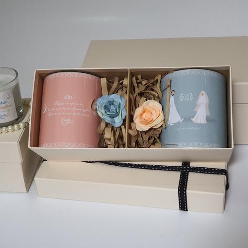 Foto Produk Box Kado Pernikahan Hampers Gelas Mug Couple Custom untuk Pasangan dari KadoMuslim