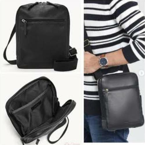 Jual Tas fossil Kenton courier black 