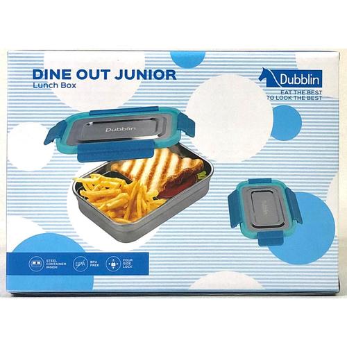 Foto Produk TEMPAT MAKAN / OMPRENG / LUNCH-BOX STAINLESS DUBBLIN DINE OUT JUNIOR - Biru dari AWIDI