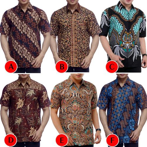 Foto Produk Kemeja Batik Pria Murah Lengan Pendek | Baju Batik Pria | Kemeja Pria dari Pitoo Batik