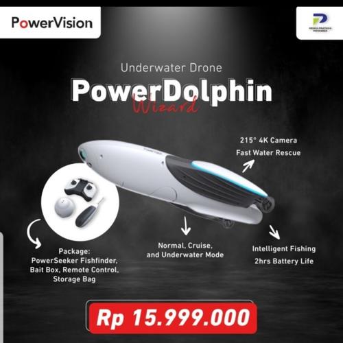 Power Vision Power Dolphin Wizard Drone Underwater Mancing di  Malanghobbies-drone Tokopedia
