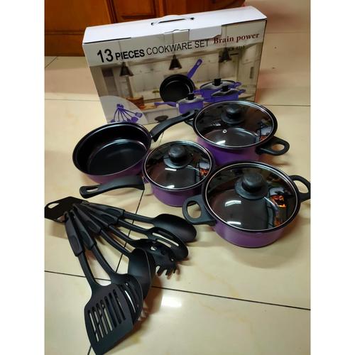 Foto Produk COOKWARE SET 13PIECES NON-STICK - Panci Set 13pcs in 1 dari karakter_shop